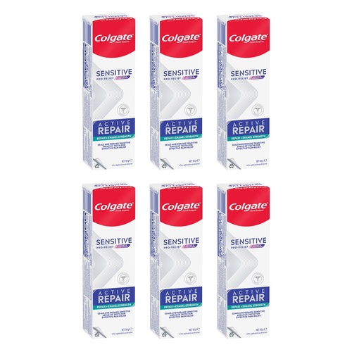 Colgate Sensitive Pro-Relief Active Repair Enamel Strength Toothpaste Pack of 6
