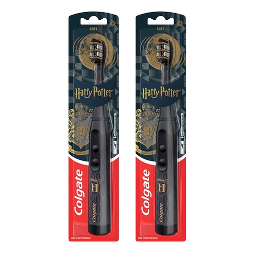 Colgate Adult Harry Potter Sonic Power Toothbrush Soft Bristles Pack of 2