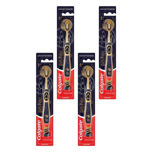 Colgate Kids Harry Potter Ultra Soft Toothbrush 6+ Years Pack of 4