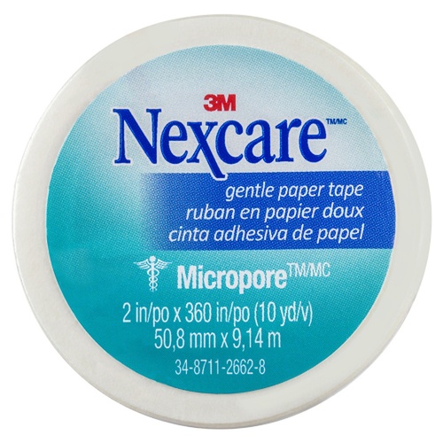Nexcare Micropore First Aid Tape White 50.8mm x 9.1m x 6
