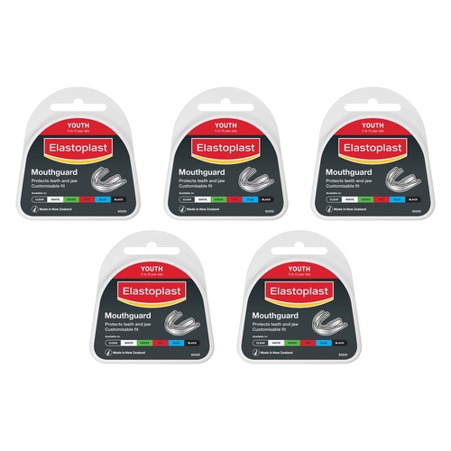 Elastoplast Sport Mouthguard Youth Assorted Colours Pack of 5