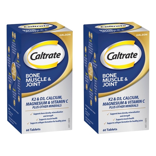 Caltrate Bone Muscle & Joint 60 Tablets Pack of 2