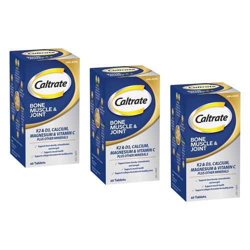 Caltrate Bone Muscle & Joint 60 Tablets Pack of 3
