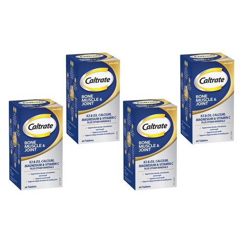 Caltrate Bone Muscle & Joint 60 Tablets Pack of 4