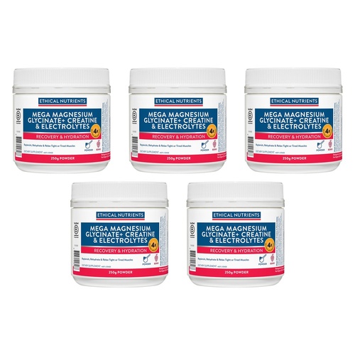 Ethical Nutrients Mega Magnesium Glycinate+ Creatine & Electrolytes Pack of 5