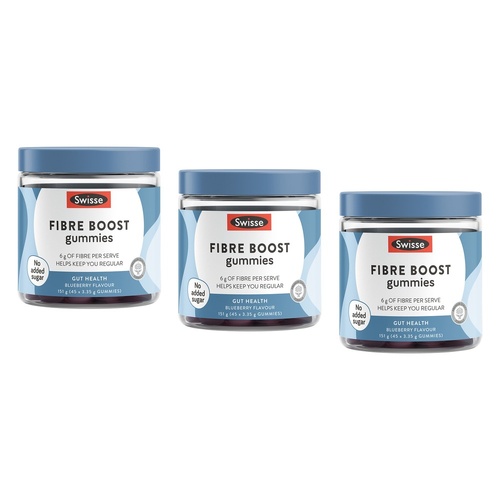 Swisse Fibre Boost 45 Gummies Pack of 3