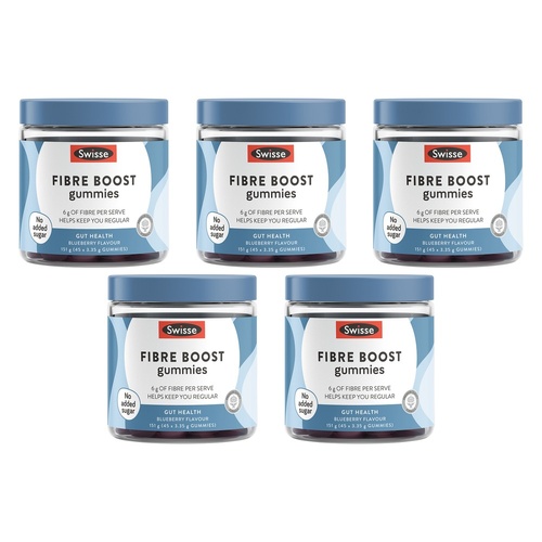 Swisse Fibre Boost 45 Gummies Pack of 5