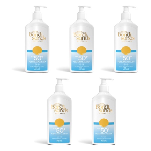 Bondi Sands Sunscreen Lotion SPF50+ 400mL Pack of 5
