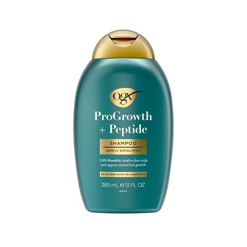 OGX ProGrowth + Peptide Clarifying Shampoo Scalp Exfoliant 385mL
