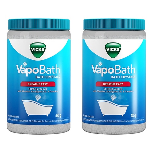 Vicks VapoBath Bath Crystals 425g Pack of 2