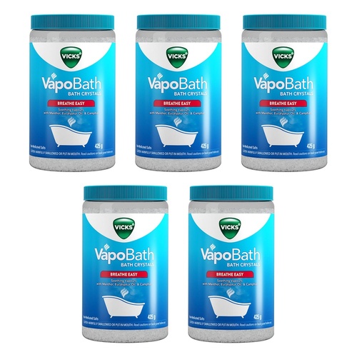 Vicks VapoBath Bath Crystals 425g Pack of 5