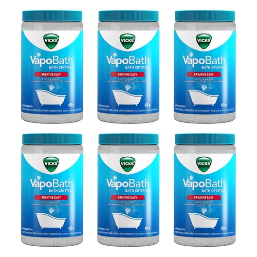 Vicks VapoBath Bath Crystals 425g Pack of 6
