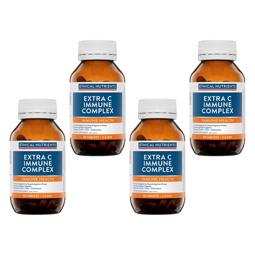 Ethical Nutrients Extra C Immune Complex 60 Tablets Pack of 4