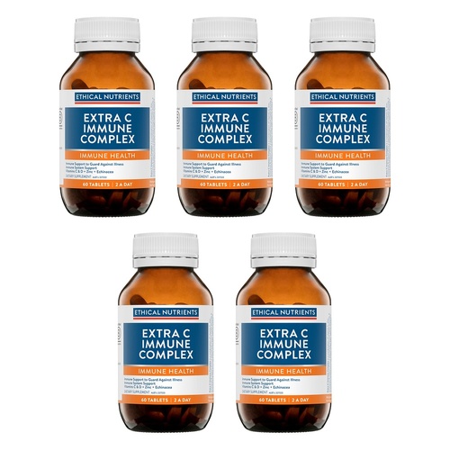 Ethical Nutrients Extra C Immune Complex 60 Tablets Pack of 5