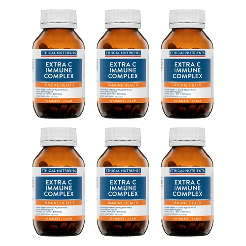 Ethical Nutrients Extra C Immune Complex 60 Tablets Pack of 6