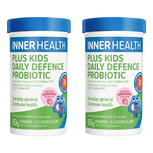 Inner Health Plus Kids Daily Defence Probiotic Strawberry 60g Pack of 2