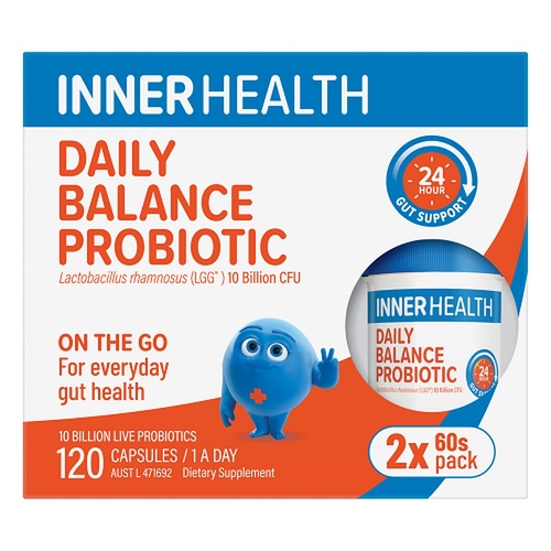 Inner Health Daily Balance Probiotic 120 Capsules