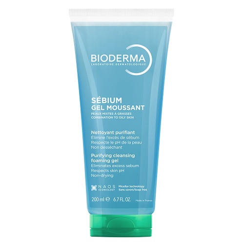 Bioderma Sébium Gel Moussant Purifying Foaming Gel Cleanser 200mL