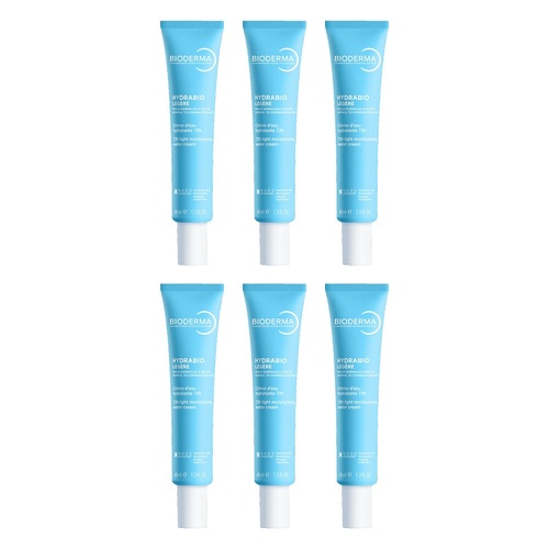 Bioderma Hydrabio Light Moisturising Water Cream 40ml Pack of 6