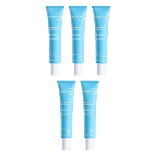 Bioderma Hydrabio Perfecteur Moisturising Radiance Fluid 40ml Pack of 5