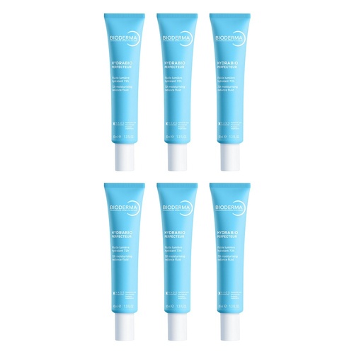 Bioderma Hydrabio Perfecteur Moisturising Radiance Fluid 40ml Pack of 6