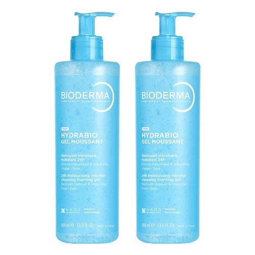 Bioderma Hydrabio Gel Moussant 200mL Pack of 2