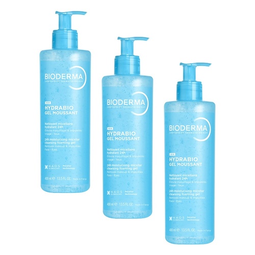Bioderma Hydrabio Gel Moussant 200mL Pack of 3