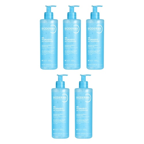 Bioderma Hydrabio Gel Moussant 200mL Pack of 5