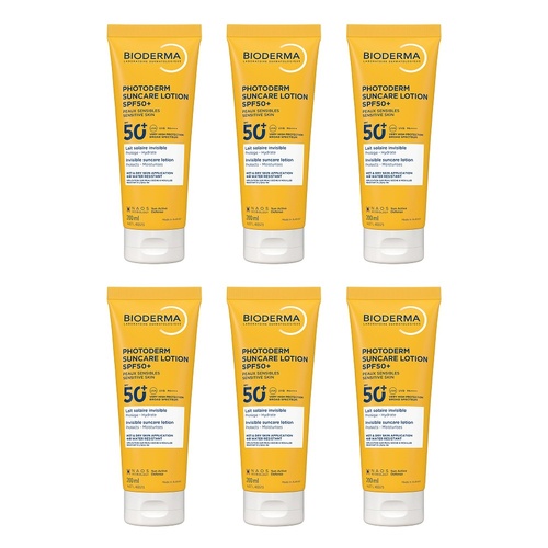 Bioderma Photoderm Suncare Lotion SPF50+ Invisible Face & Body Pack of 6