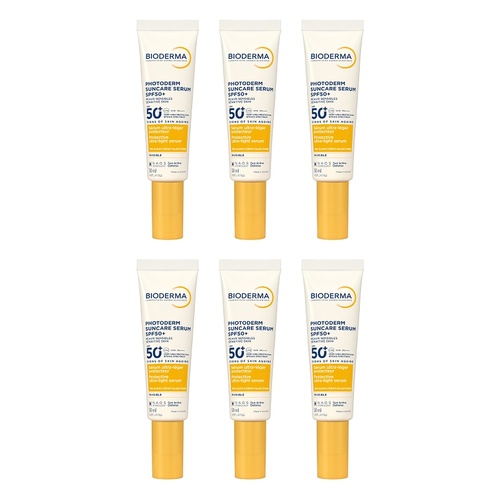 Bioderma Photoderm Suncare Serum SPF50 Dewy Glow Face Sunscreen 50mL Pack of 6