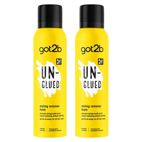 Got2B Un-Glued Styling & Hairspray Remover Foam 150mL Pack of 2