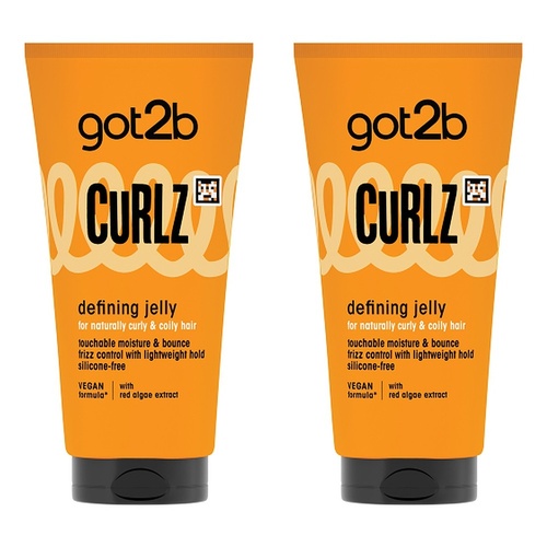 Got2B Curlz Defining Jelly Hair Styling Gel 150mL Pack of 2