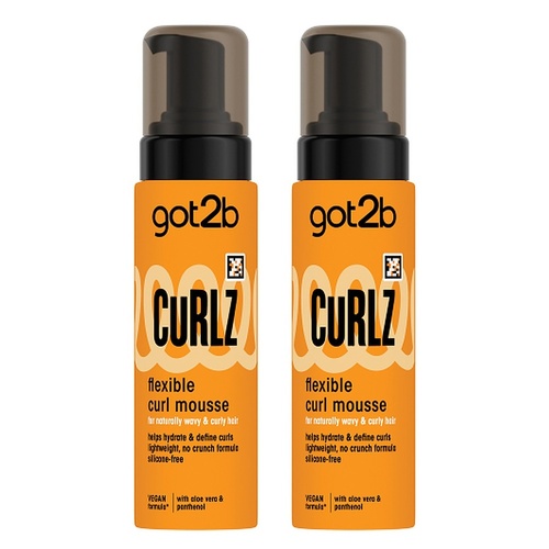 Got2B Curlz Flexible Curl Mousse 200mL Pack of 2