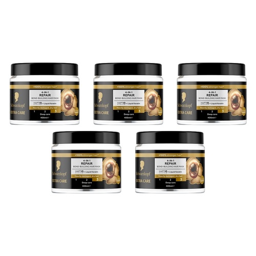 Schwarzkopf Extra Care 4in1 Repair Mask 400mL Pack of 5