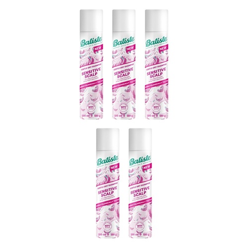 Batiste Dry Shampoo Sensitive Scalp Lightly Fragranced 200mL Pack of 5