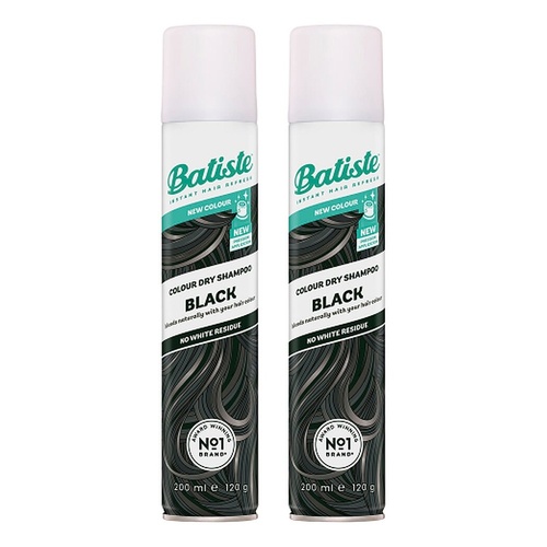 Batiste Black Colour Dry Shampoo 200mL Pack of 2