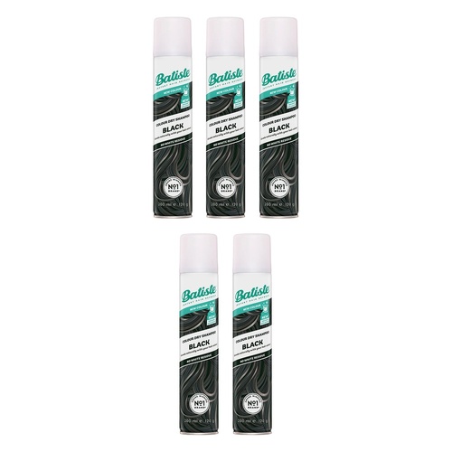 Batiste Black Colour Dry Shampoo 200mL Pack of 5