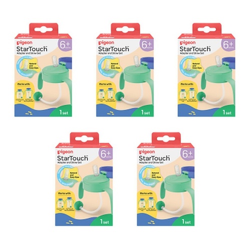 Pigeon Startouch Adapter + Straw Set Mint To Be Pack of 5