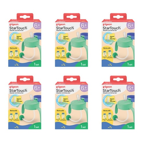 Pigeon Startouch Adapter + Straw Set Mint To Be Pack of 6