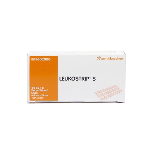 Leukostrip Wound Closure Strips Tan 6.4mm x 76mm Box of 50