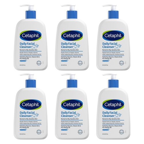 Cetaphil Daily Facial Cleanser 473mL Pack of 6