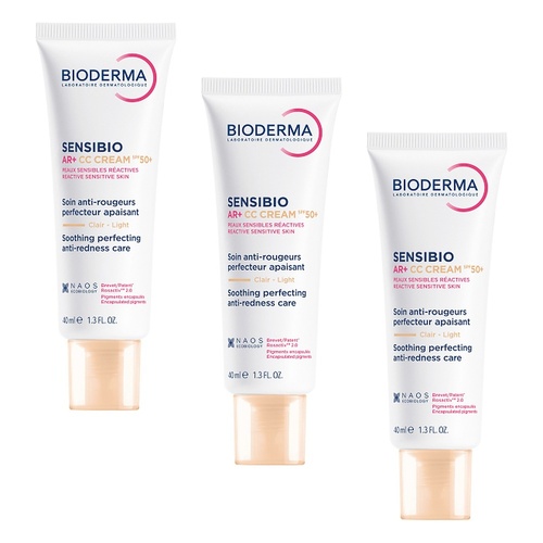Bioderma Sensibio AR+ CC Cream SPF50+ 40ml Pack of 3