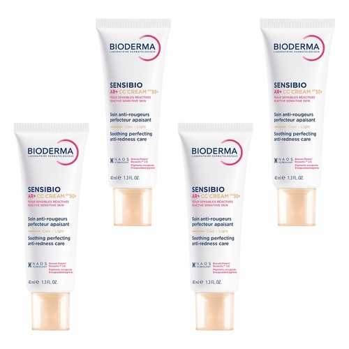 Bioderma Sensibio AR+ CC Cream SPF50+ 40ml Pack of 4