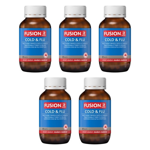 Fusion Health Cold & Flu 60 Tablets Pack of 5