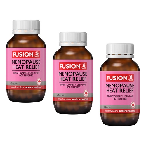 Fusion Health Menopause Heat Relief Vege Capsules Pack of 3