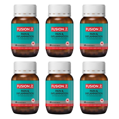 Fusion Health Pain & Inflammation 60 Tablets Pack of 6