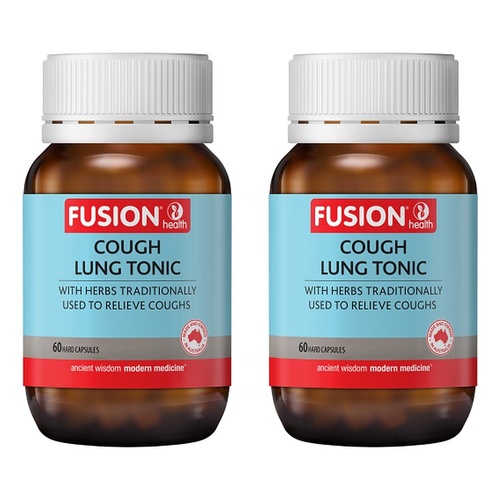 Fusion Health Cough Lung Tonic Vege Capsules Pack of 2