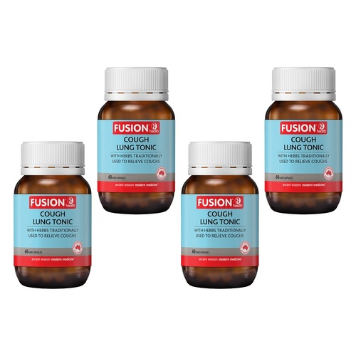 Fusion Health Cough Lung Tonic Vege Capsules Pack of 4