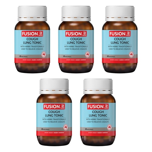 Fusion Health Cough Lung Tonic Vege Capsules Pack of 5