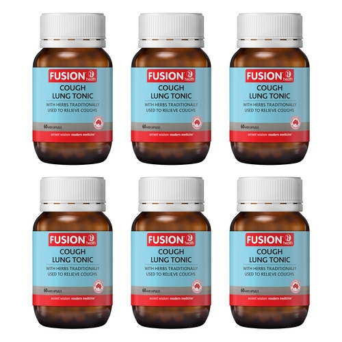 Fusion Health Cough Lung Tonic Vege Capsules Pack of 6